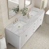 Myrrin 72" Double (Vanity Only Pricing) in Bright White